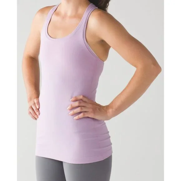 Lululemon Cool Racerback II Tank Lilac or Rose Quartz Women Size 4 - 6 W1AASS - Picture 3 of 10